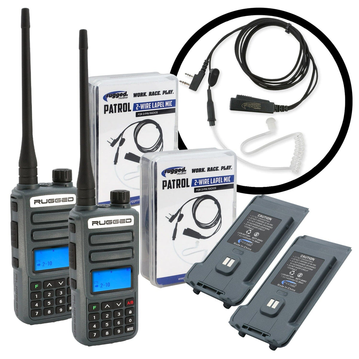 GREAT OUTDOORS PACK GMR2 PLUS GMRS and FRS Two Way Handheld Radios w –  Rugged Radios