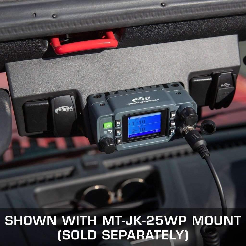 Radio Kit Lite GMR25 Waterproof GMRS Mobile Radio with Stealth Anten –  Rugged Radios