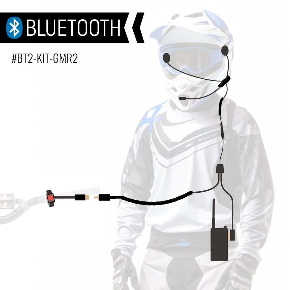 Kit de Moto Bluetooth CONNECT BT2 con Radio GMRS