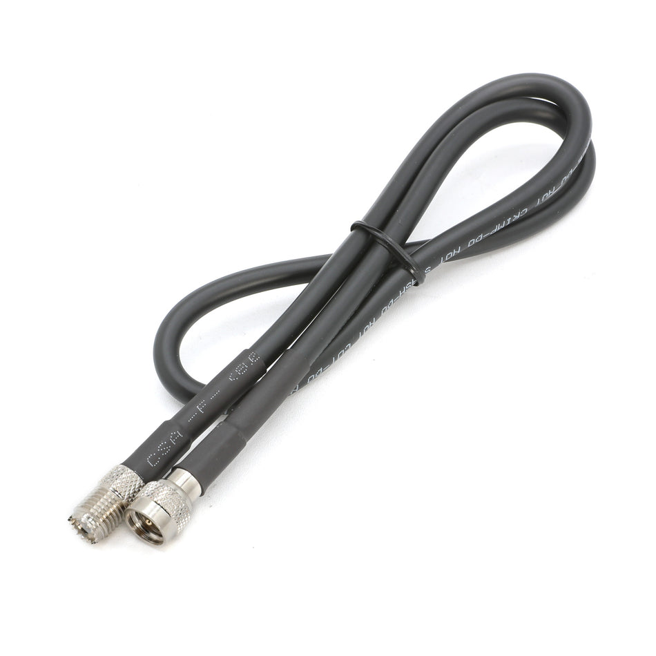 2 Ft Antenna Cable Extension for Mini 3/8 NMO Coax Cable