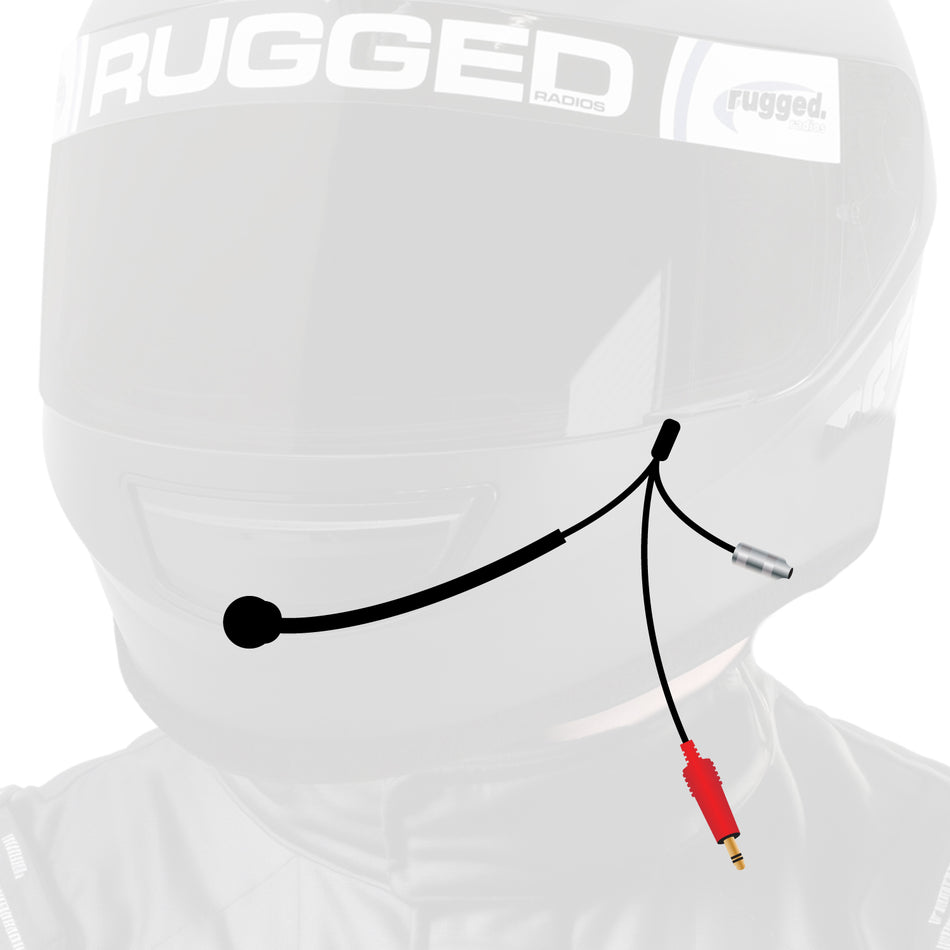 3C NASCAR Wired Helmet Kit with Mic and 3.5mm Jack