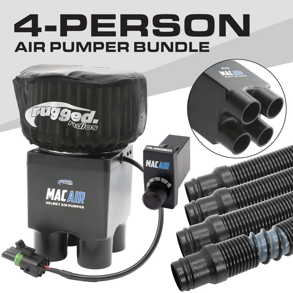 MAC Air 4-Person Helmet Air Pumper (Bundle)