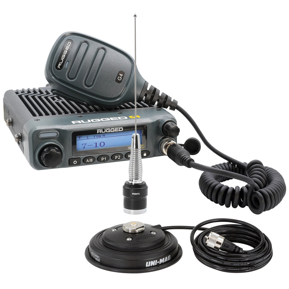 Kit de radio - Radio móvil GMRS resistente al agua SERIE G1 ADVENTURE con antena