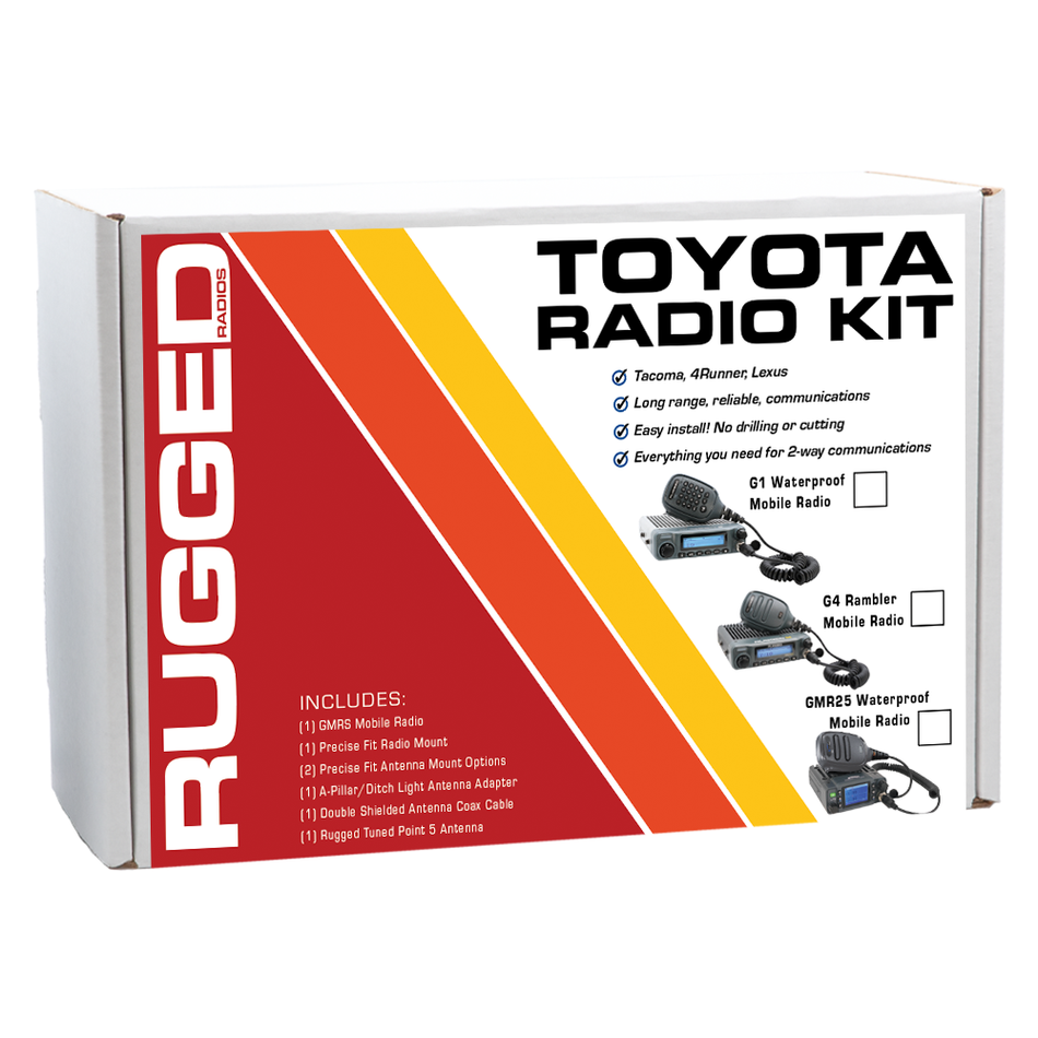 Toyota Tacoma, 4Runner, Sequoia, Lexus Two-Way GMRS Mobile Radio Kit