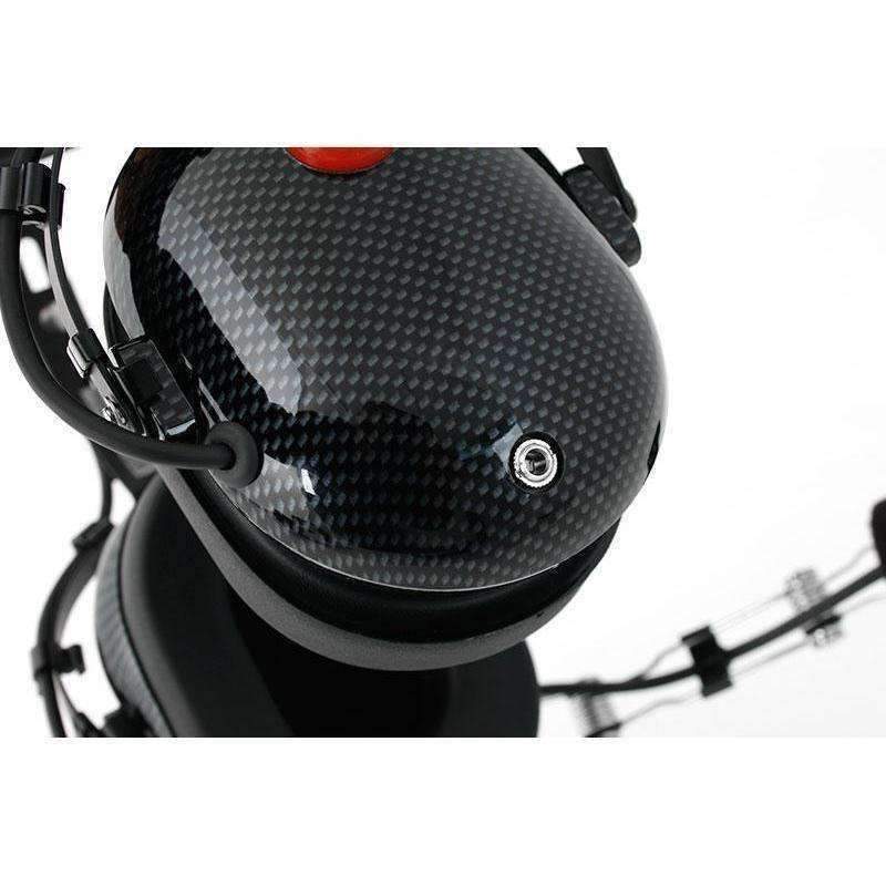 Over the Head (OTH) Headset for 2-Way Radios - Black Carbon Fiber